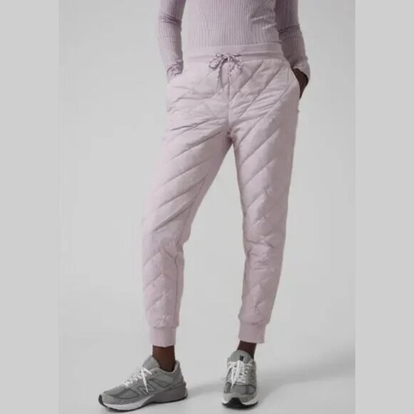 Athleta Apres Ski Goose Down Jogger Pants Shasta Purple, size 4 - Picture 1 of 10